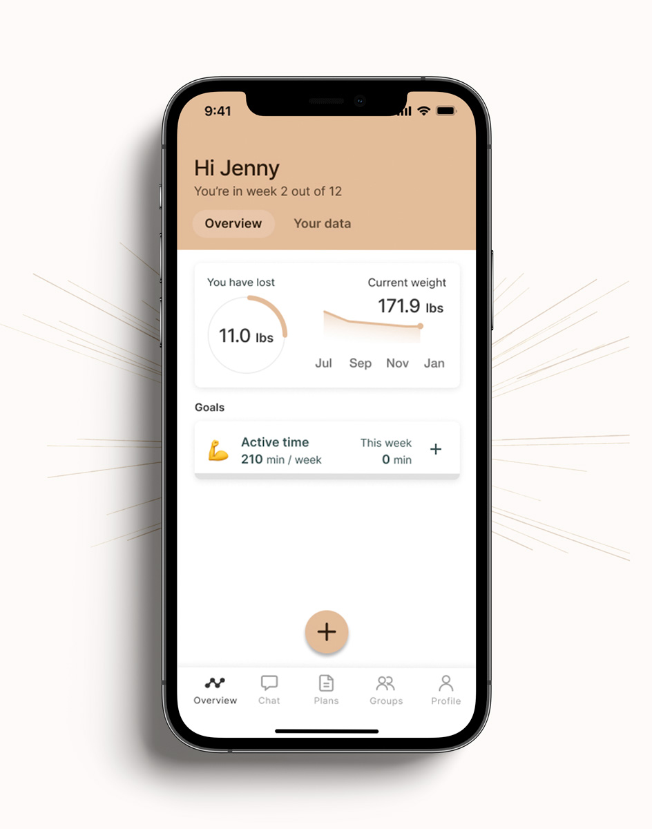 A mockup of the coaching app showcasing the different features.