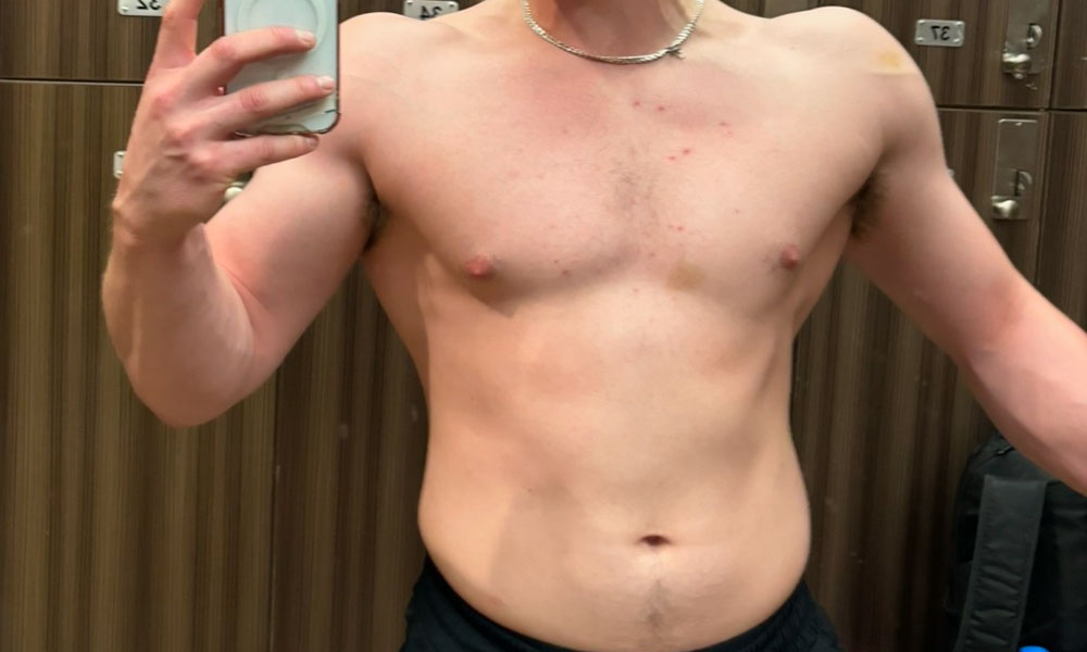transformation photo flexing