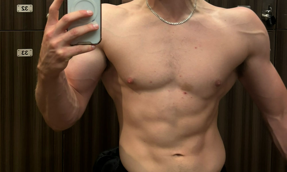 transformation photo flexing