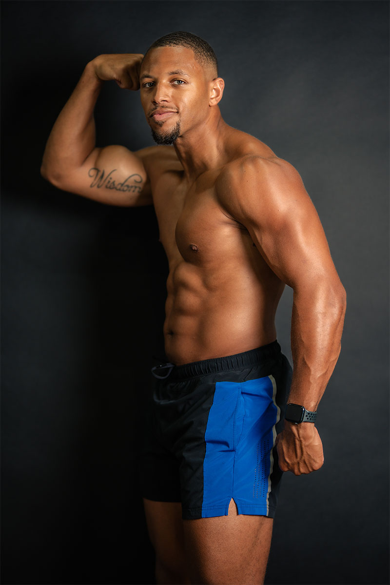 Coach Shakeel is flexing his bicep