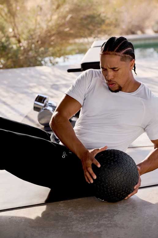 Coach is exercising